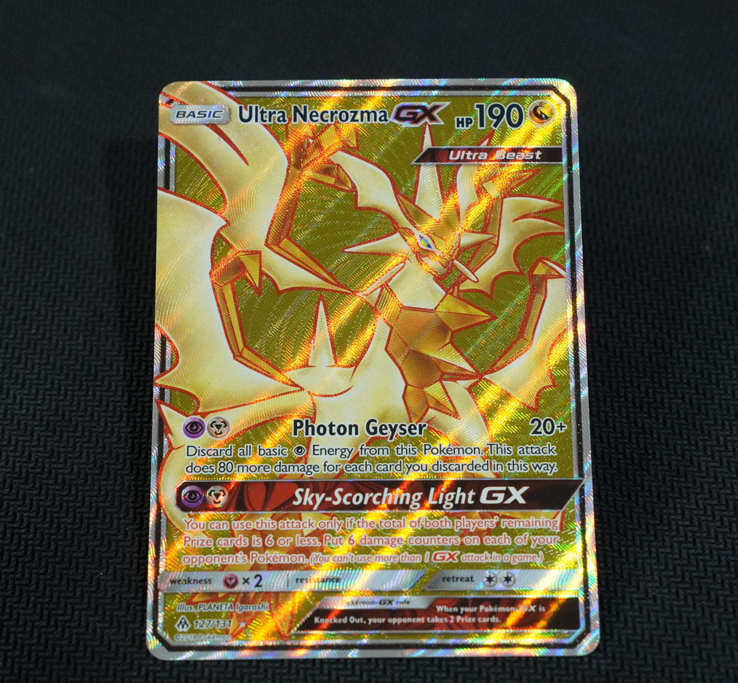 Ultra Necrozma GX 127/131 Forbidden Light TCG Pokemon Card - Near Mint