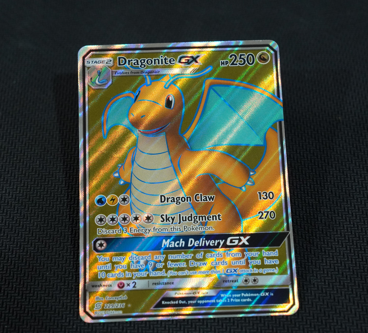 Dragonite GX 229/236 Unified Minds TCG Pokemon Card - Near Mint