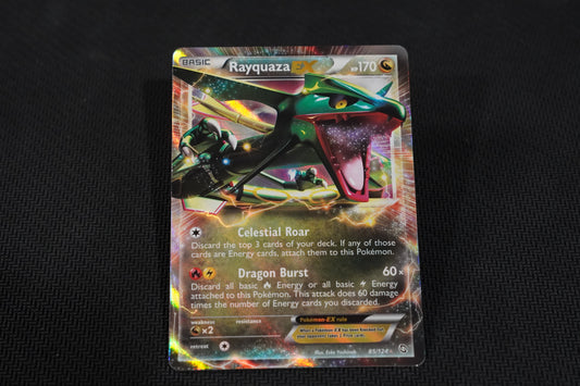 Rayquaza EX 85/124 Dragons Exalted TCG Pokémon Card - Near Mint