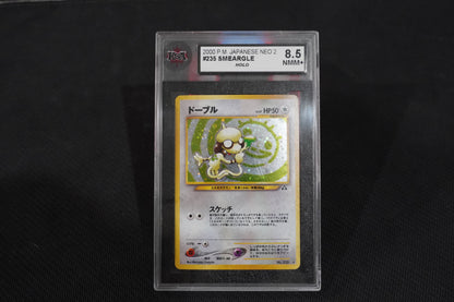 Smeargle No.235 Japanese (Neo 2) Crossing the Ruins Holo TCG Pokémon Card - KSA 8.5 NMM+