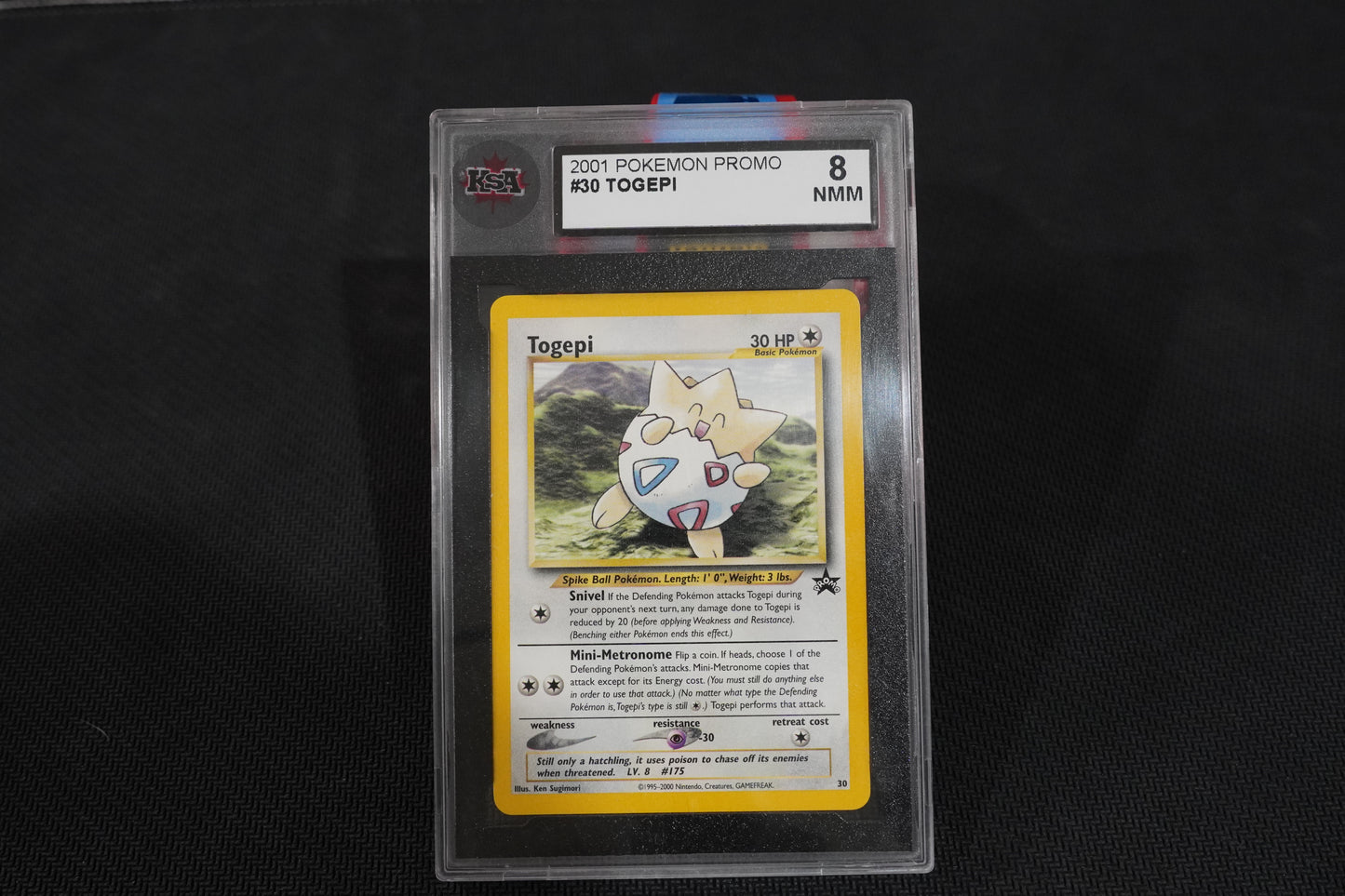 Togepi 30 Promo Non-Holo TCG Pokemon Card - KSA 8 NMM