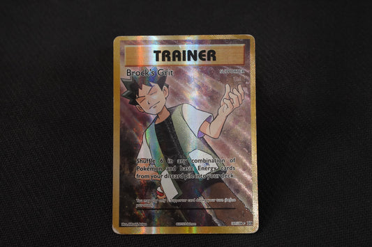 Trainer Brock's Grit 107/108 Evolutions TCG Pokémon Card - Heavily Played/DMG