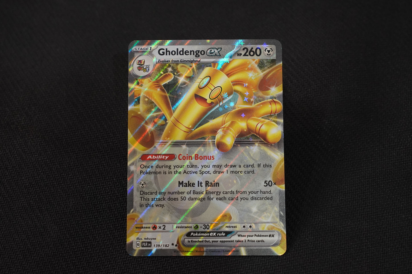 Gholdengo ex 139/182 Paradox Rift TCG Pokemon Card - Near Mint