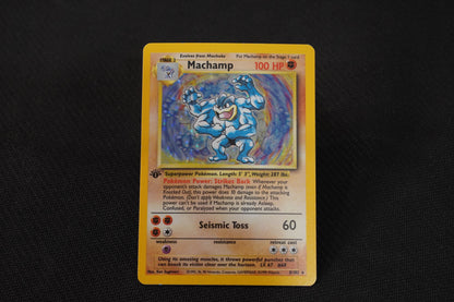 Machamp 8/102 1st Edition Base Set Unlimited Holo TCG Pokémon Card - Moderately Played