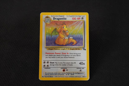 Dragonite 4/64 Fossil Set Unlimited Holo TCG Pokémon Card - Heavily Played