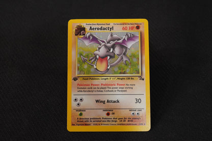 Aerodactyl 1/62 1st Edition Fossil Holo TCG Pokémon Card - Lightly Played