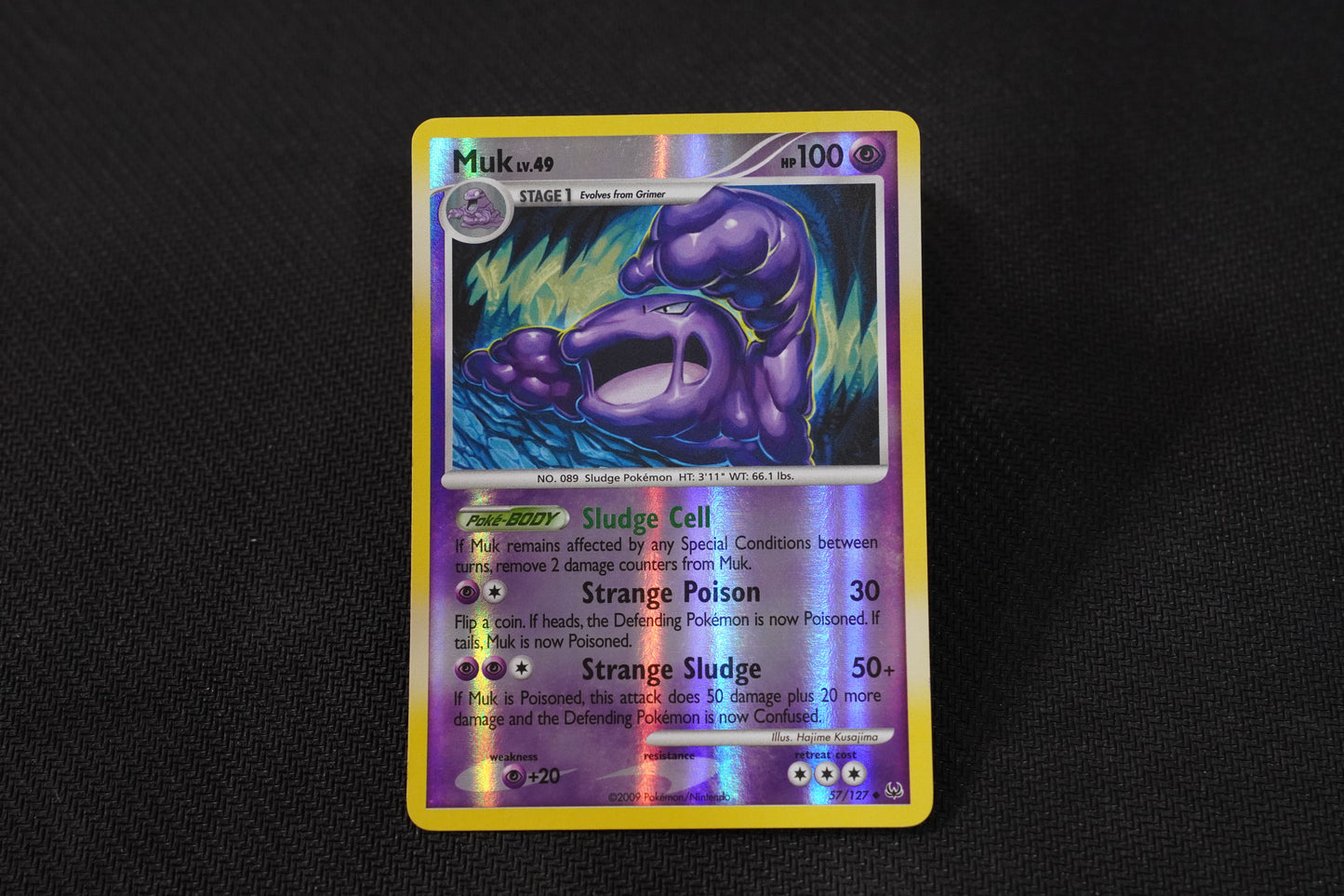 Muk LV.49 57/127 Platinum Reverse Holo TCG Pokemon Card - Lightly Played