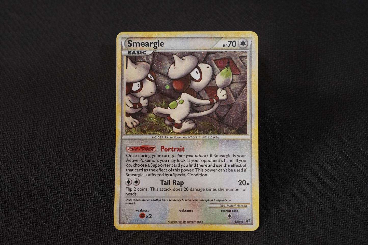 Smeargle 8/90 Undaunted Holo TCG Pokémon Card - Lightly Played/MP