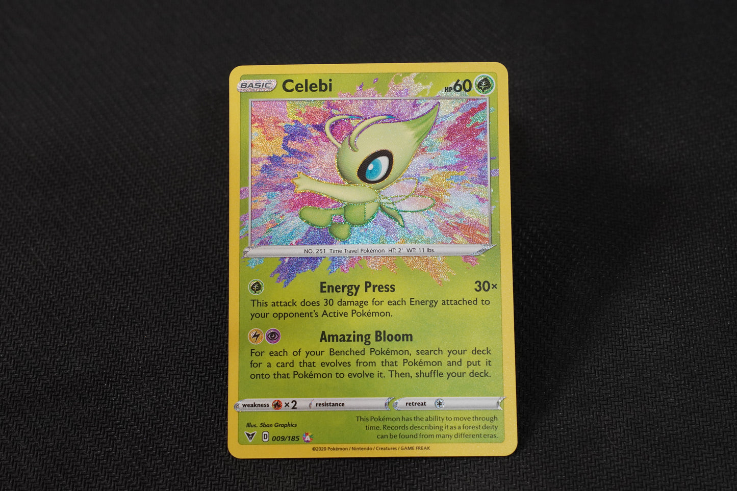 Celebi 009/185 Vivid Voltage Holo TCG Pokémon Card - Near Mint