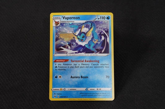 Vaporeon 030/185 Vivid Voltage Holo TCG Pokémon Card - Near Mint