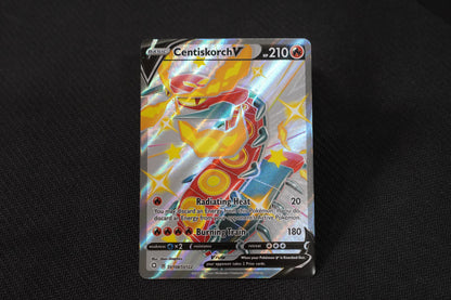 Centiskorch V SV108/SV122 Shining Fates Holo Full Art TCG Pokémon Card - Near Mint