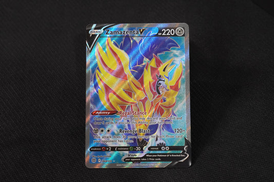 Zamazenta V 163/172 Brilliant Stars Holo Full Art TCG Pokémon Card - Near Mint