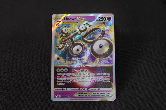 Unown VSTAR 066/195 Silver Tempest Holo TCG Pokémon Card - Near Mint