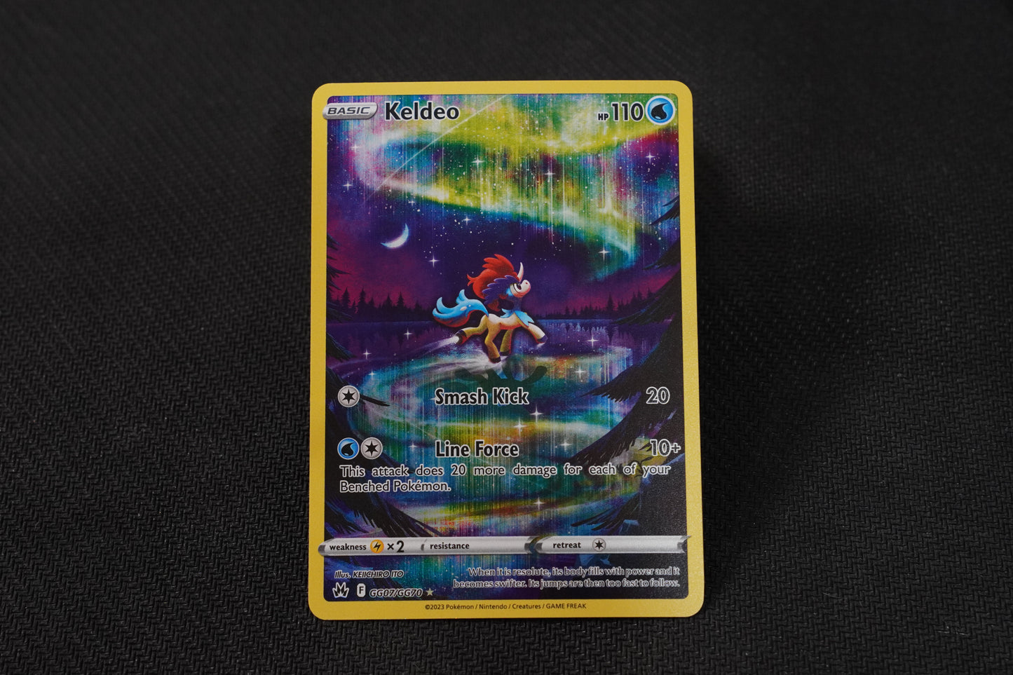 Keldeo GG07/GG70 Crown Zenith Holo Galarian Gallery Full Art TCG Pokémon Card - Near Mint