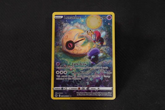 Lunatone GG11/GG70 Crown Zenith Holo Galarian Gallery Full Art TCG Pokémon Card - Near Mint