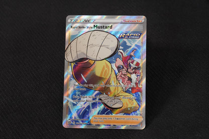 Rapid Strike Style Mustard TG27/TG30 Brilliant Stars Holo Trainer Gallery Full Art TCG Pokémon Card - Near Mint