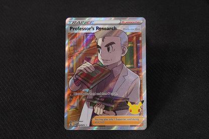 Professor's Research 024/025 Celebrations Holo Full Art TCG Pokémon Card - Near Mint