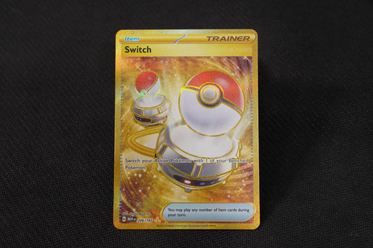 Switch 206/165 Scarlet & Violet 151 Gold Holo Hyper Rare TCG Pokémon Card - Near Mint