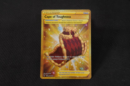 Cape of Toughness 200/185 Vivid Voltage Holo Gold Secret Rare TCG Pokémon Card - Near Mint