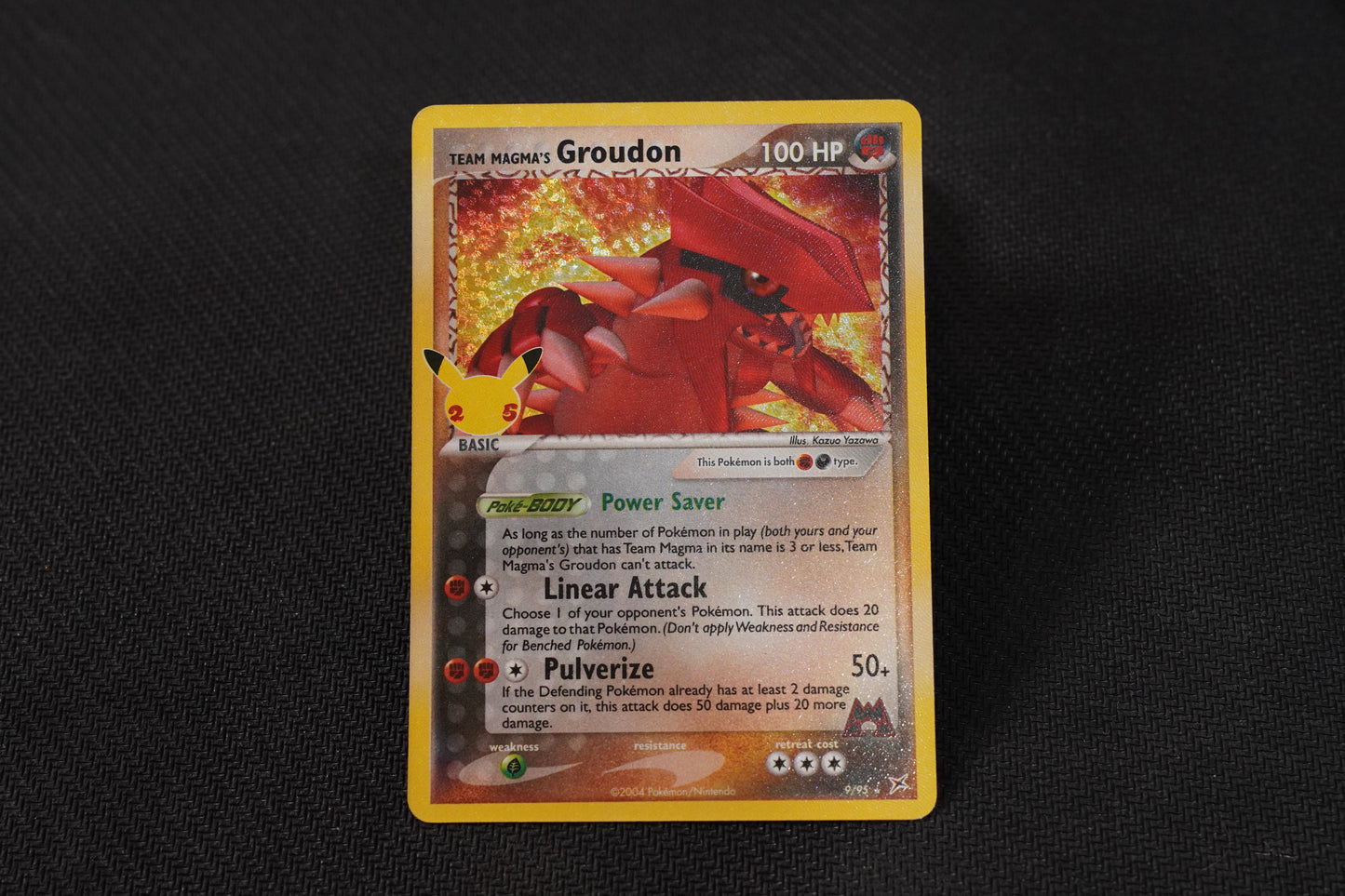 Team Magma's Groudon 9/95 Celebrations Holo Classic Collection TCG Pokémon Card - Near Mint