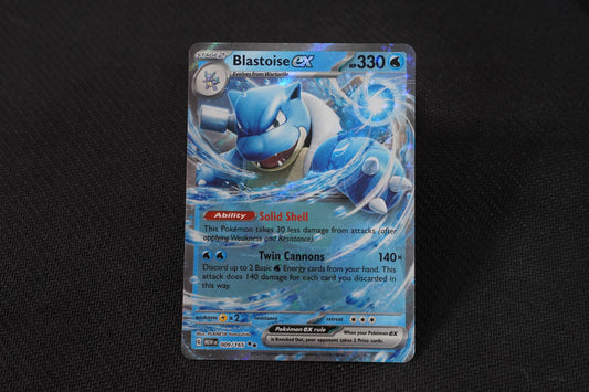 Blastoise ex 009/165 Scarlet & Violet 151 Holo TCG Pokémon Card - Near Mint