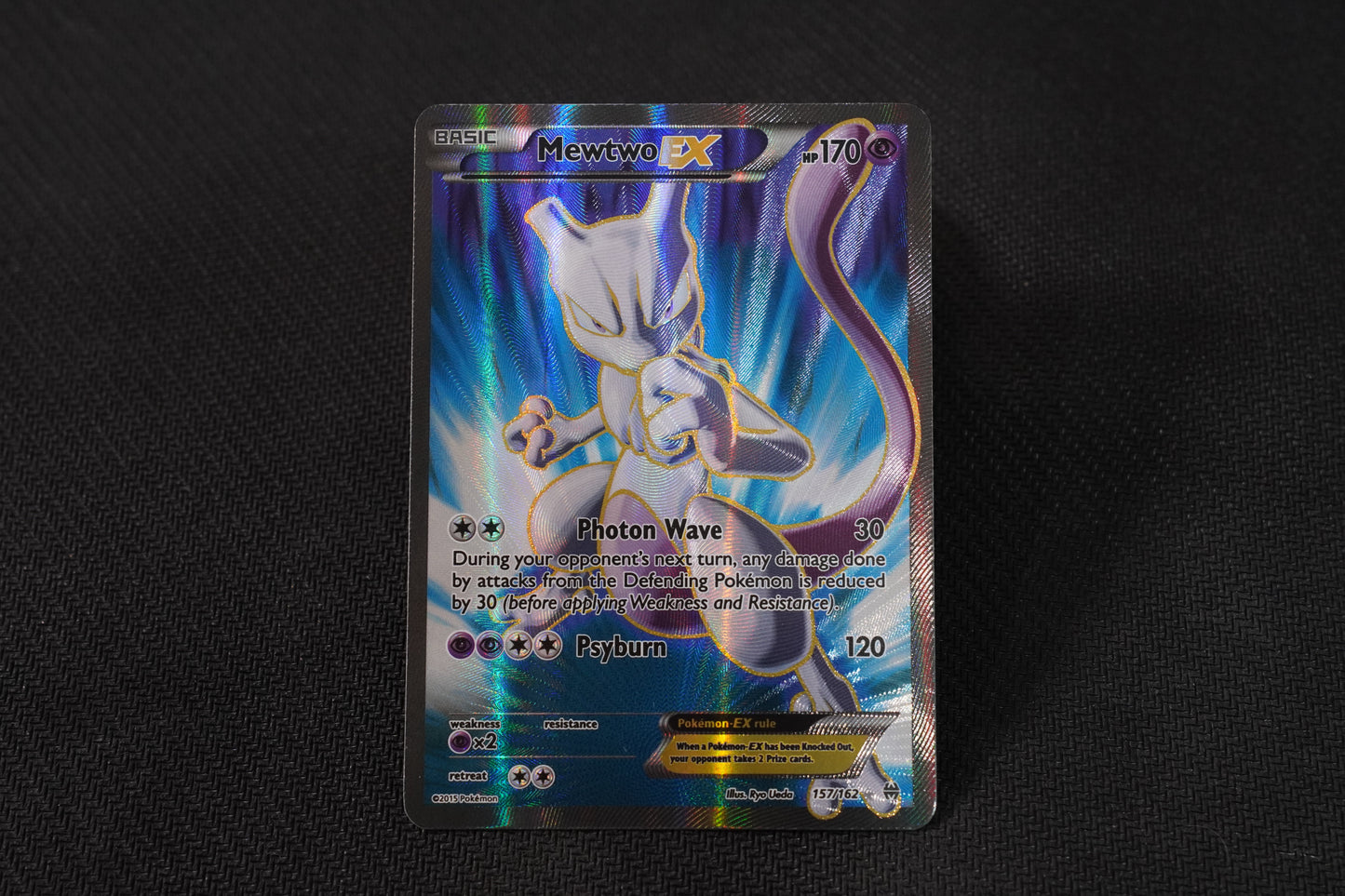 Mewtwo EX 157/162 BREAKthrough Holo Full Art TCG Pokémon Card - Near Mint