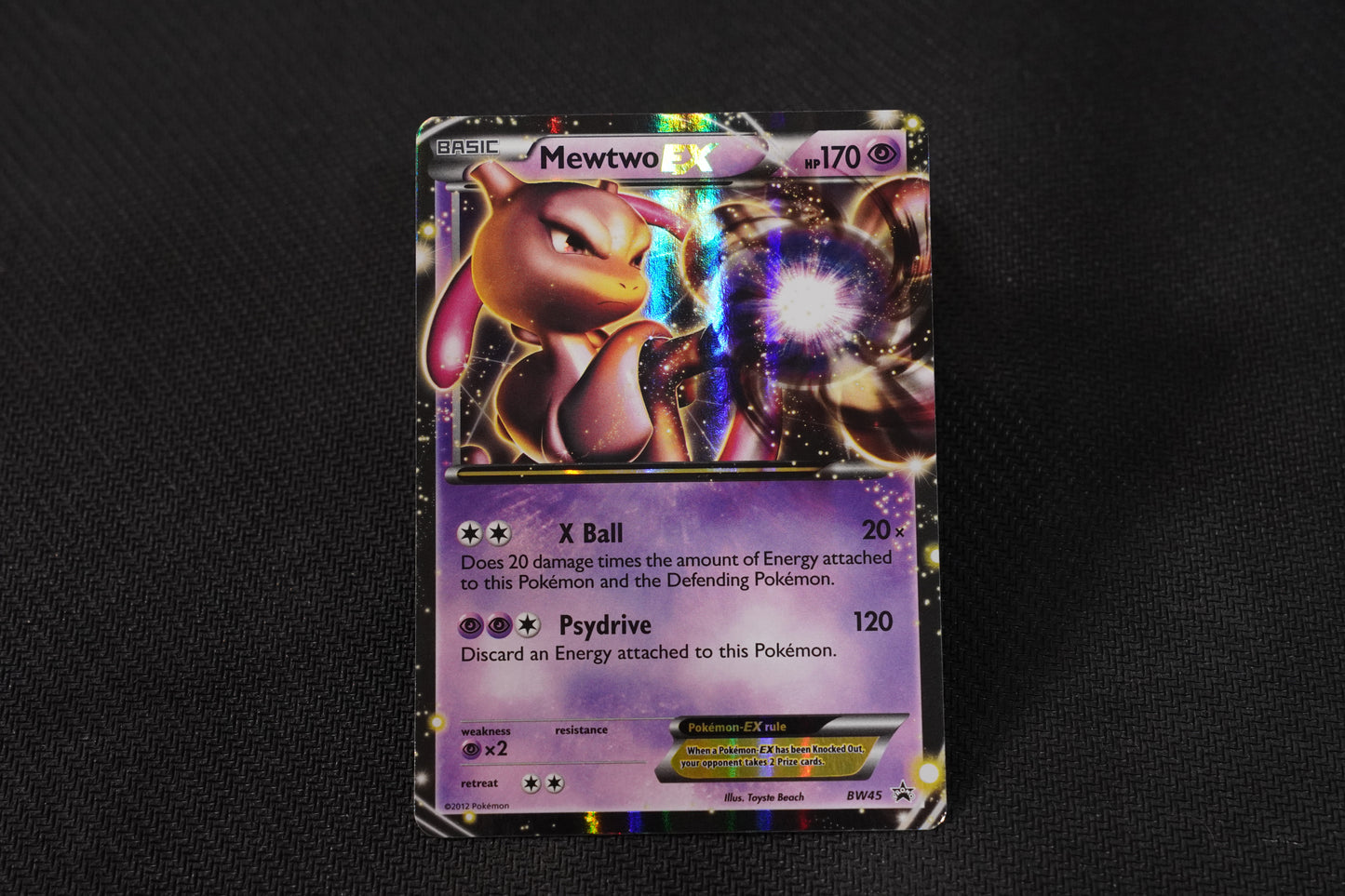 Mewtwo EX BW45 Promo Holo TCG Pokémon Card - Near Mint