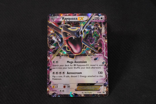 Rayquaza EX XY69 Promo Holo TCG Pokémon Card - V Moderately Played