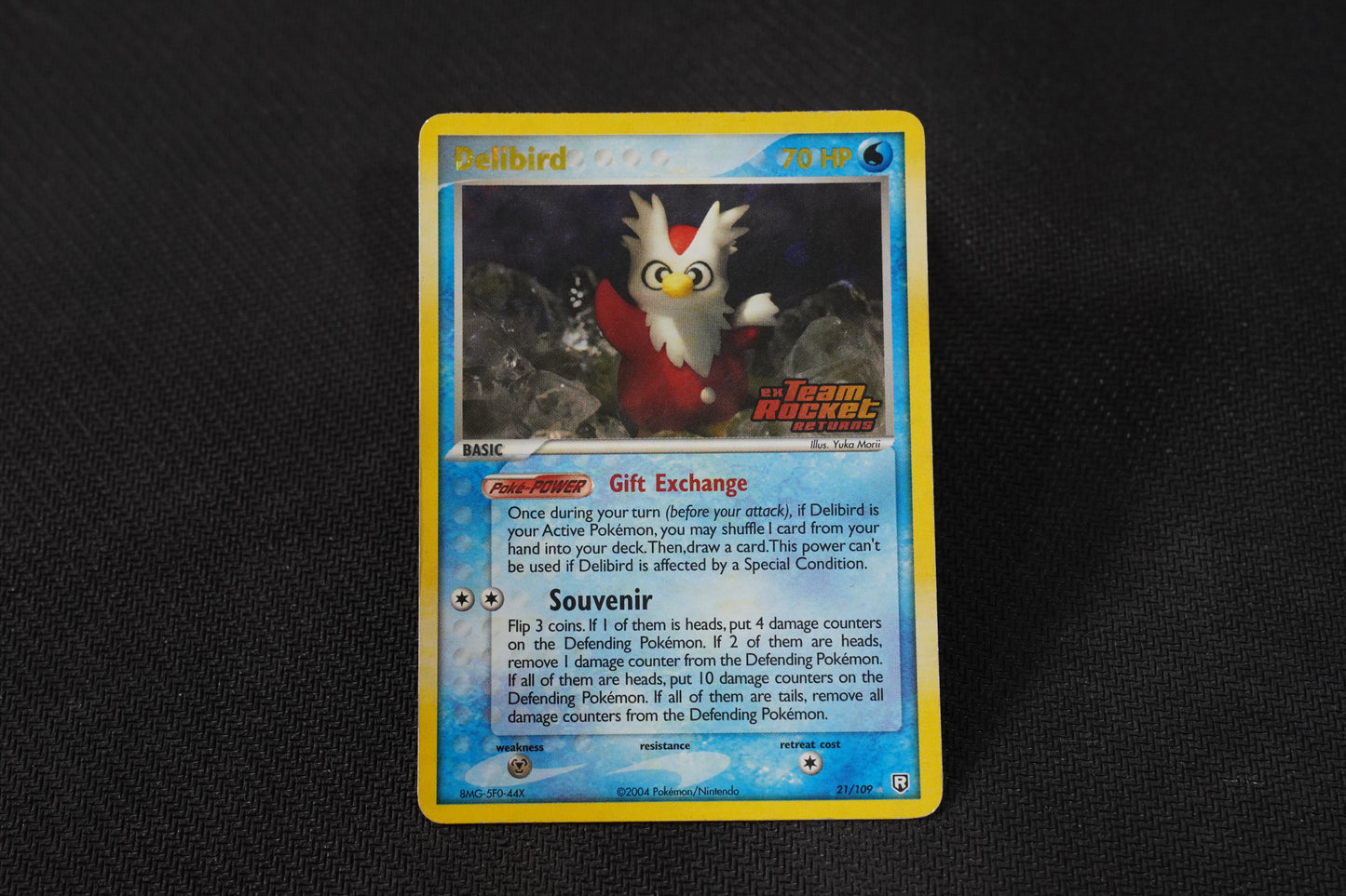 Delibird 21/109 EX Team Rocket Returns Reverse Holo TCG Pokémon Card - Moderately Played/D