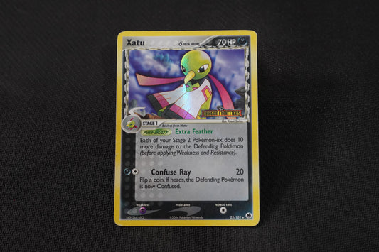 Xatu 25/101 EX Dragon Frontiers Reverse Holo TCG Pokémon Card - Moderately Played