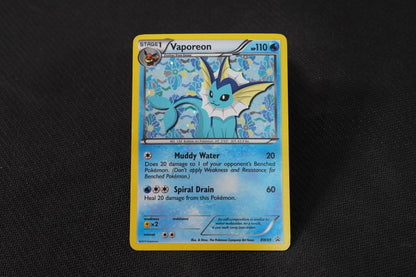 Vaporeon BW89 Promo Holo TCG Pokémon Card - Moderately Played (Creased)