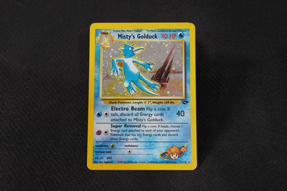 Misty's Golduck 12/132 Gym Challenge Holo TCG Pokémon Card - Heavily Played/D