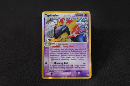 Typlosion 12/101 EX Dragon Frontiers Holo TCG Pokémon Card - heavily Played/D (Creased)