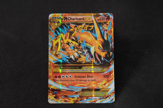 M Charizard EX 107/106 Flashfire Holo Secret Rare TCG Pokémon Card - Heavily Played/D (Creased)