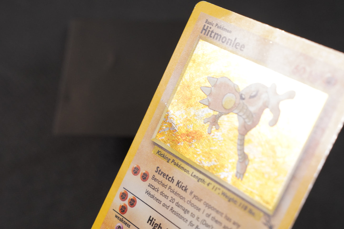 Hitmonlee 7/62 Fossil Unlimited Holo TCG Pokémon Card - Heavily Played/D (Creased)