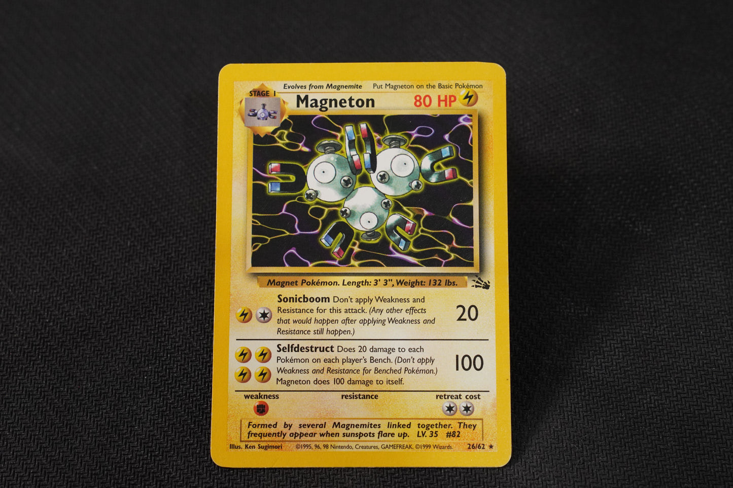 Magneton 26/62 Fossil Unlimited non-holo TCG Pokémon Card - Lightly Played