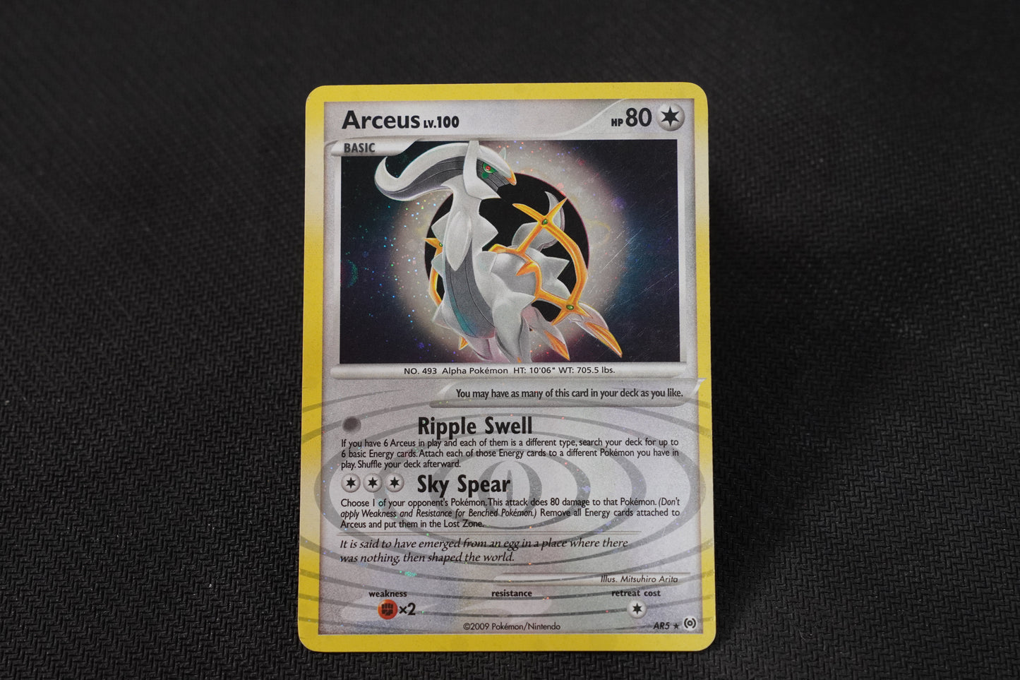 Arceus LV.100 AR5 Arceus Holo (SWIRL) TCG Pokémon Card - Lightly Played